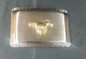 Mustang Caballo Galopante Western Cinturón Hebilla Vaquero - Imagen 1 de 4