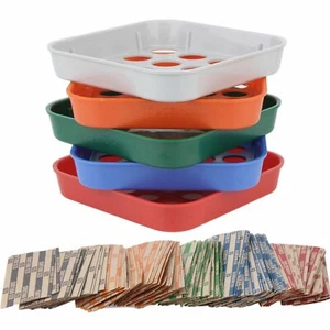 Coin Sorters Tray & Coin Counters – 5 Color-Coded Coin Sorting Tray Bundled with - Picture 1 of 8