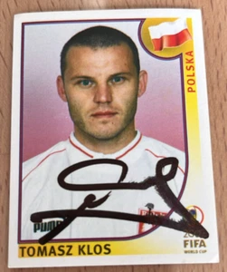 Original Autogramm Tomasz Klos Polen Panini WM 2002 - Bild 1 von 1