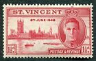 St. Vincent 1946 1 1/2D Carmine Sg160 Mint Mh Fg Victory Omnibus Issue C ##W34