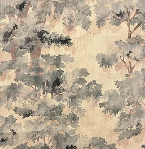 COLEFAX AND FOWLER Arbour Old Blue Linen Remnant New - Picture 1 of 1