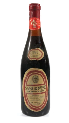PRL) VINO ROSSO 1969 WINE DRY RED WEIN VIN SANGIOVESE CESARI ROMAGNA ITALY '60s - Bild 1 von 4