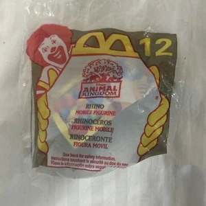 1998 Disney Animal Kingdom Spielzeug - Nashorn #12 McDonalds Happy Meal - Bild 1 von 2