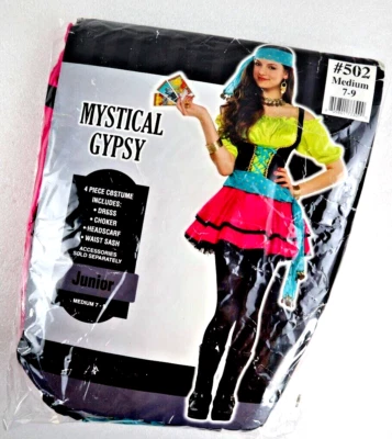 New Costume Mystical Gypsy Size Junior Medium 7-9 USA Cosplay - Image 1 of 4