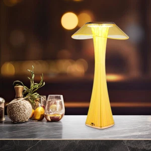 Tischlampe Nachttischlampe Tischleuchte LED Touchdimmer goldfarben CCT H 27,4 cm - Bild 1 von 12
