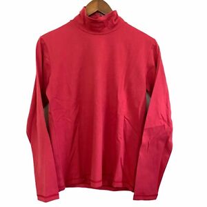 Nike Golf Women's NWT Long Sleeve Red Logo Turtleneck Shirt Size Medium
