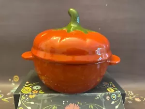 Martha Stewart Collection Ceramic Red Tomato Small Casserole Dish 10.3 oz EUC - Picture 1 of 10