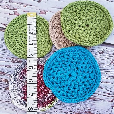 Set of Five New Face Scrubbies Eco-Fiendly, Crochet Makeup Removers Reusables - Image 1 of 4