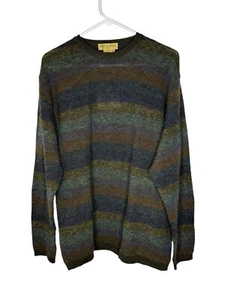 NWT Tricots St Raphael Mens Wool Sweater Medium Grandpa Textured Multicolor - Picture 1 of 9