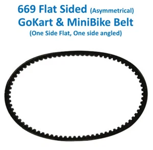 Series 30 669 Belt (Asymmetrical) Used on a variety of Go Karts and Mini Bikes - Picture 1 of 2