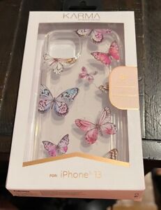 NEW Body Glove KARMA Clear Butterflies Print Case for iPhone 13 (6.1") ONLY