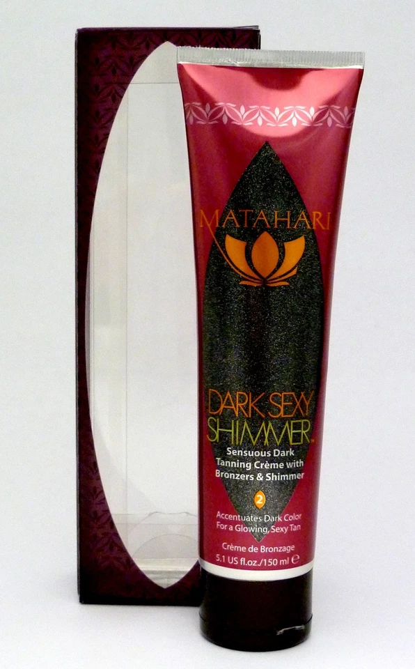 CREMA MATAHARI "DARK SEXY SHIMMER" con BRONCEADORES, 5.1Z - NUEVA - $45. ¡VALOR MINORISTA!! Foto 1 de 3