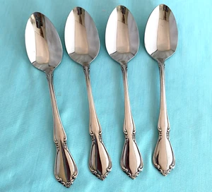Oneida CHATEAU 4er Set Teelöffel 6" Oneidacraft Deluxe Edelstahl Besteck - Bild 1 von 6