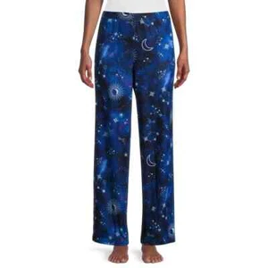 -BRIEFLY STATED PAJAMAS PANTS BLUE STARS CELESTIAL POCKETS ELASTIC XS - Picture 1 of 7