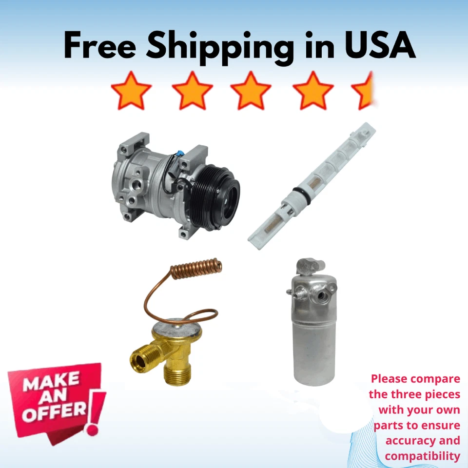Kit Compressor A/C Fit Chevrolet Express 3500 2006-2007, GMC Savana 1500 2003-07 - Image 1 of 4