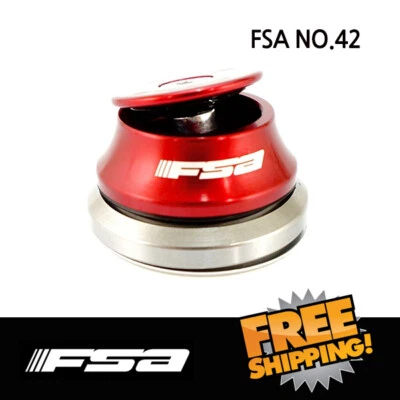 FSA NO.42/ACB ORBIT C-40 ACB 1-1/8"--1.5" RED Tapered Headset  IS42 / IS52 - Image 1 of 3