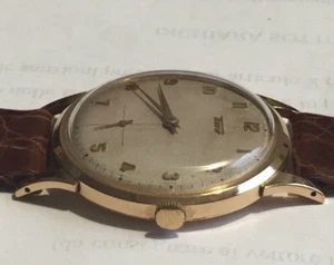 Watch Tissot vintage anni ‘50 carica manuale in oro 18k. - Afbeelding 1 van 5