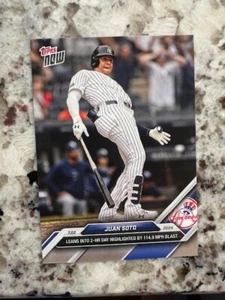 2024 TOPPS NOW MLB CARD NEW YORK YANKEES JUAN SOTO #457 2-HR DAY - Picture 1 of 1