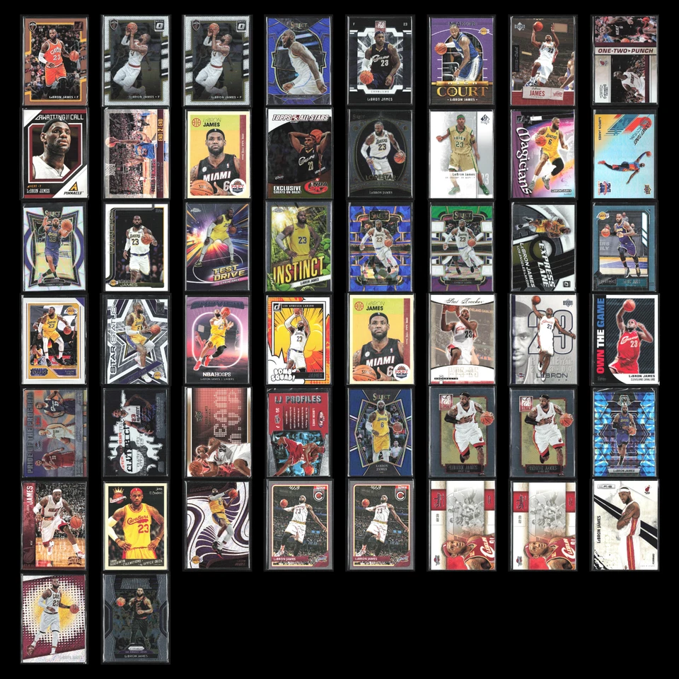 Lote de 50 tarjetas de baloncesto LeBron James 2017 Donruss Cleveland Cavaliers conjunto NBA casi nuevo Foto 1 de 4