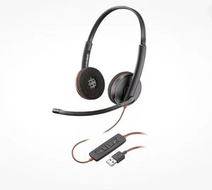 Platronics Zestaw słuchawkowy Bluetooth Blackwire C3220 Stereo USB C Connect PC Mac Czarny - Zdjęcie 1 z 1