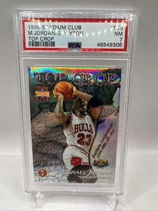 1996 STADIUM CLUB TOP CROP #TC9 GARY PAYTON/MICHAEL JORDAN PSA 7 - Picture 1 of 2