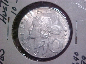 Vintage Silbermünze 1965 ÖSTERREICH 10 SCHILLINGS - Bild 1 von 6