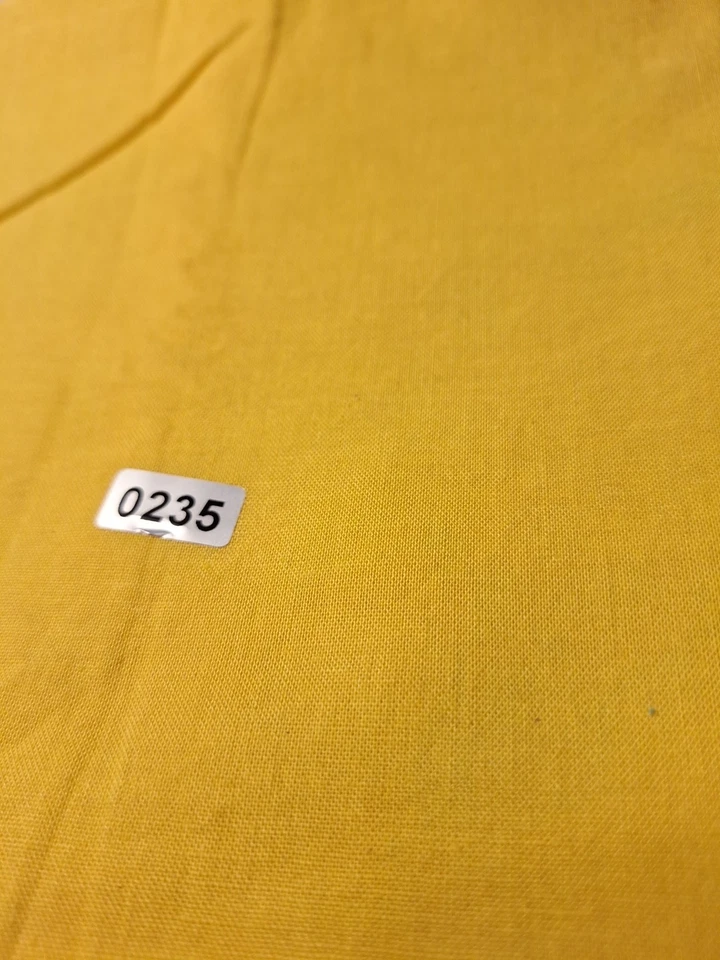 34 Inch Remnant Yellow Cotton Fabric - Image 1 of 1