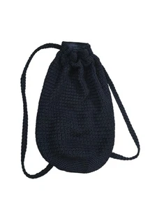 Mochila para mujer The Sak con cordón de ganchillo azul marino Y2K boho hippie costal - Imagen 1 de 5