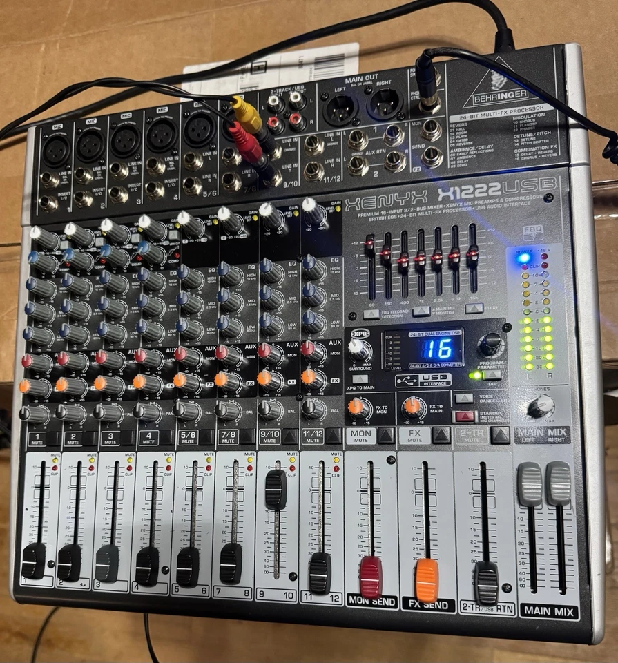 Behringer XENYX X1222USB Mixer With FX - Image 1 of 1