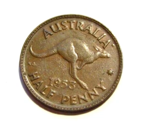 Australien 1953 1/2 Penny Münze Perth Mint - Bild 1 von 5