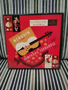 Yehudi Menvhin-"Symphonie Espagnole"-Red Seal-4x45-Red Vinyl-49 0568-EXC - Picture 1 of 4