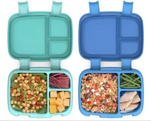 Bentgo Fresh (Blue/Green 2 PACK) - New & Improved Leak-Proof, Versatile 4-Compar - Picture 1 of 4