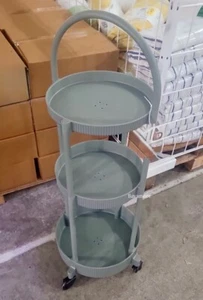 IKEA JUTTERSBO Utility Cart Gray-Green, 33 7/8" Modern Storage Solution NEW - Picture 1 of 2