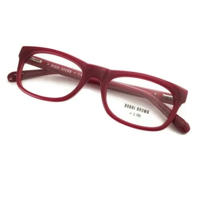 BOBBI BROWN GAFAS DE LECTURA Rojo +1.0 ~ SOHO ~ NUEVOS Lectores Foto 1 de 4