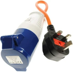 Caravan Camper Campervan 230V UK Hook Up Adapter with 3 Pin Plug - Picture 1 of 3