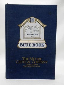 The WASHINGTON DC Blue Book 1979 Cover has Ad for MOORE CADILLAC CO - Picture 1 of 1