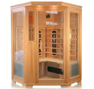 Luxus LED Infrarotsauna-Infrarotkabine 120x120x190 Wärmekabine Sauna 3 Pers. NEU - Bild 1 von 6