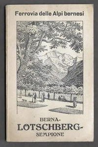 Bahn Berner Alpen Bern Lotschberg Simplon - Führer Berner Oberland um 1920 - Bild 1 von 3