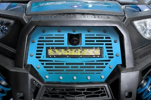 Steel Grille for RIDE COMMAND Polaris RZR 1000 XP 17-18 LED LIGHT BAR Blue Grill - Picture 1 of 3
