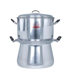 Olla de aluminio tradicional tailandesa marca cocodrilo utensilios de cocina vapor tamaño 24 cm - Imagen 1 de 21