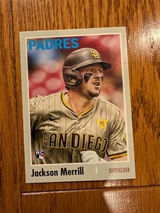 2024 Topps Archives #156 Jackson Merrill (RC) Baseball Card - Picture 1 of 6