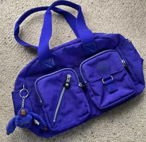 LIKE NEW LADIES KIPLING DEFEA PURPLE SHOULDER BAG - Picture 1 of 18