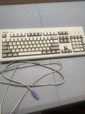 Vintage DELL 35KKW PS/2 QuietKey Keyboard SK-8000 - Good Condition - Image 1 of 4