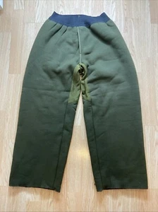 Pantalone militare olandese nuovo con etichette taglia L 1990 Bontvoering fodera clima freddo modacrilico - Foto 1 di 14