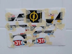 1/24 Decals ORIGINALI Opel Kadett GT/E Rally Burago staccate a caldo - Foto 1 di 6