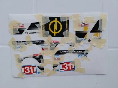 1/24 Decals ORIGINALI Opel Kadett GT/E Rally Burago staccate a caldo - Immagine 1 di 4