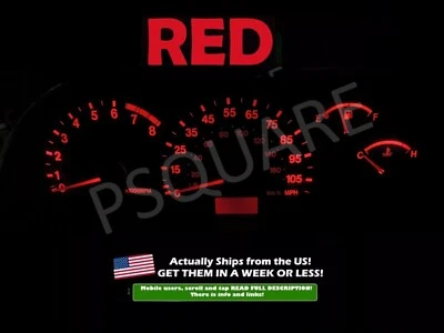 Cuadro de instrumentos LED rojo para Chevy Tracker 2001 2004 01 04 Foto 1 de 2