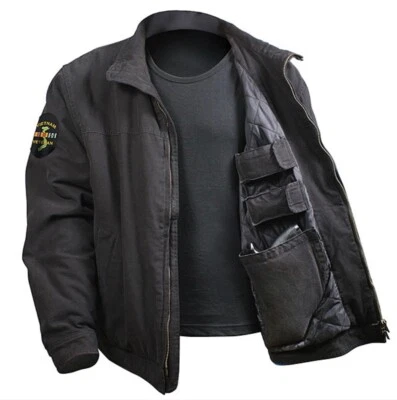 $199 NUEVO CON ETIQUETAS ROTHCO Chaqueta de Transporte Oculta Negra 3 Temporadas Ejército de EE. UU. Veterano de Vietnam L Foto 1 de 4