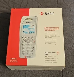Nokia 3588i Sprint Network X 2 STCK. Telefone (1R1S) 2 Telefon Ladegeräte und 2 Handbücher - Bild 1 von 10