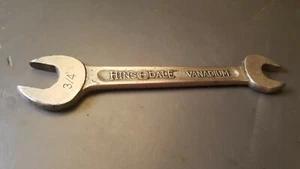 Vtg No. 1729 Hinsdale Vanadium Open-End Wrench 3/4 - 5/8" Hins-Dale (H) Forged - Picture 1 of 12